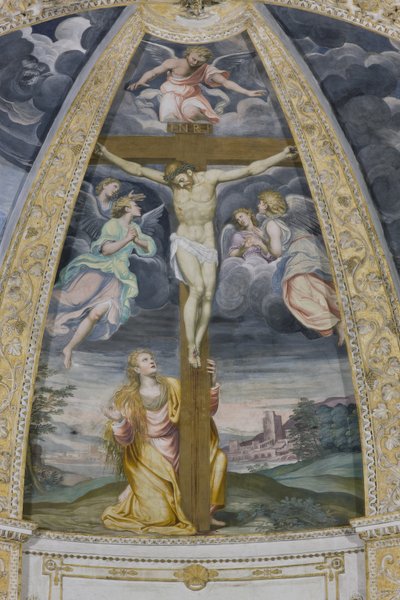 Ristiinnaulitseminen, 1578-82 tekijältä Simone Veneziano Peterzano