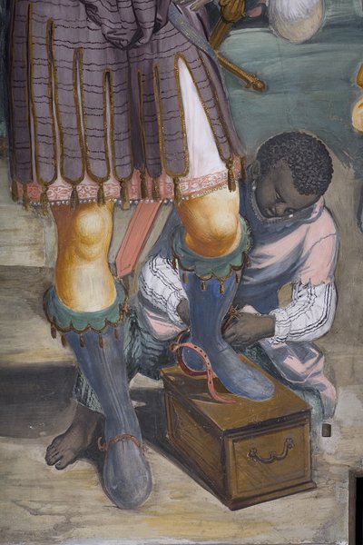 The Adoration of the Magi, Presbitery, 1578-82 (yksityiskohta numerosta 3497103) tekijältä Simone Veneziano Peterzano