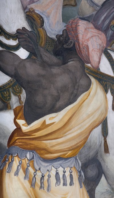 The Adoration of the Magi, Presbitery, 1578-82 (yksityiskohta numerosta 3497103) tekijältä Simone Veneziano Peterzano