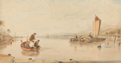 Rauhallinen: veneitä Cowesin linnalta tekijältä Sir Augustus Wall Callcott