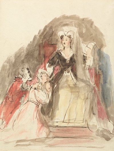 Kohtaus elokuvasta "The Abbot" tekijältä Sir David Wilkie