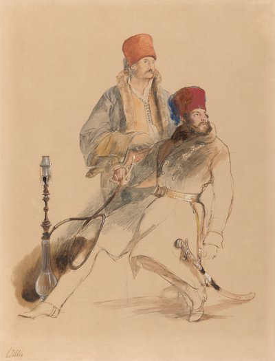 Kapteeni Leigh ja hänen dragomaaninsa tekijältä Sir David Wilkie