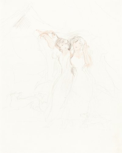 Kaksi tyttöä viikun alla tekijältä Sir David Wilkie