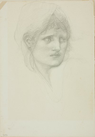 Pehmeä pää, silmät oikealle tekijältä Sir Edward Burne Jones