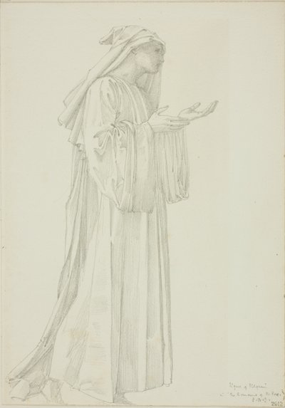Pyhiinvaeltaja-hahmo Rooman ruusussa tekijältä Sir Edward Burne Jones