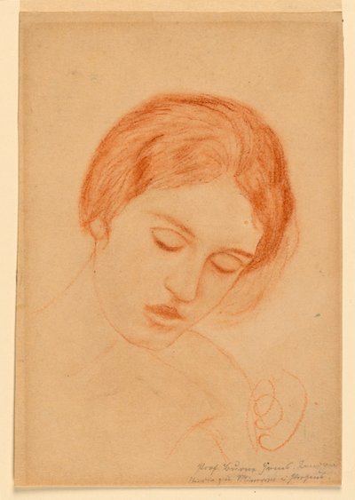Naisen pää tekijältä Sir Edward Burne Jones