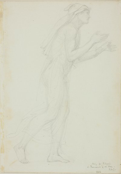 Tutkimus Pilgrim in Romaunt of the Rose tekijältä Sir Edward Burne Jones