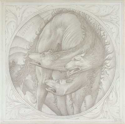 Cerberus, 1872-1875 tekijältä Sir Edward Coley Burne Jones