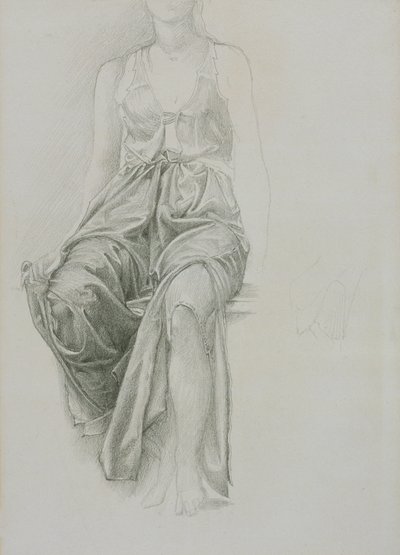 "Kapparitutkimus "Kuningas Cophetualle ja kerjäläisneidolle", vuodelta 1883. tekijältä Sir Edward Coley Burne Jones