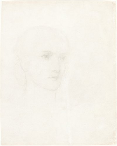 Naisen pää tekijältä Sir Edward Coley Burne Jones