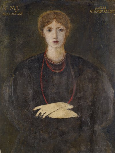 Georgiana Burne-Jonesin muotokuva 1840-1920, 1863. tekijältä Sir Edward Coley Burne Jones