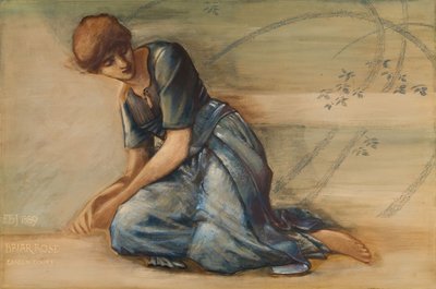 The Briar Rose Series - Tutkimus Garden Courtille, 1889. tekijältä Sir Edward Coley Burne Jones