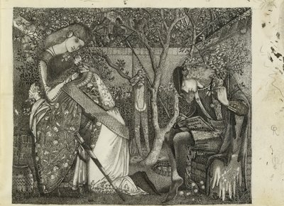 Ritarin jäähyväiset, 1858 tekijältä Sir Edward Coley Burne Jones