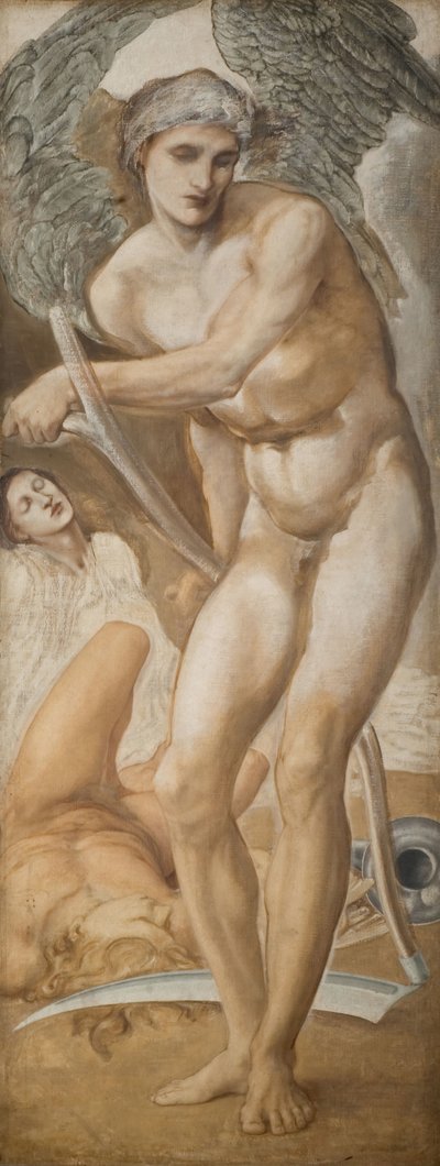 Troijan triptyykki - Oblivion-tutkimus, joka valloittaa mainetta, 1875. tekijältä Sir Edward Coley Burne Jones