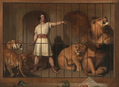 Muotokuva herra Van Amburghista, kun hän esiintyi eläintensä kanssa Lontoon teattereissa tekijältä Sir Edwin Henry Landseer