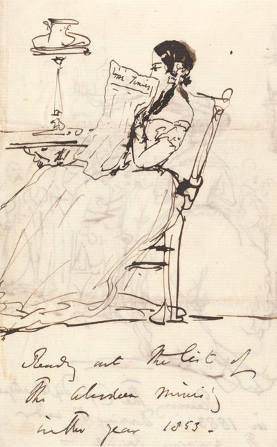 Aberdeenin ministeriön luettelon lukeminen tekijältä Sir Edwin Henry Landseer