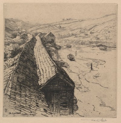 The Rope Walk, Spital Bridge Whitby Finlandês tekijältä Sir Frank Short