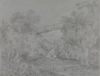 Silta altaan yli Llanrwstissa tekijältä Sir George Howland Beaumont seventh Baronet
