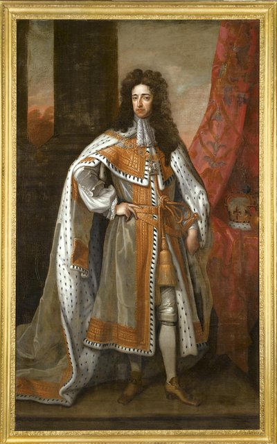 Englannin kuningas William III 1650-1702 kruunausvaatteissaan tekijältä Sir Gotfrey Kneller