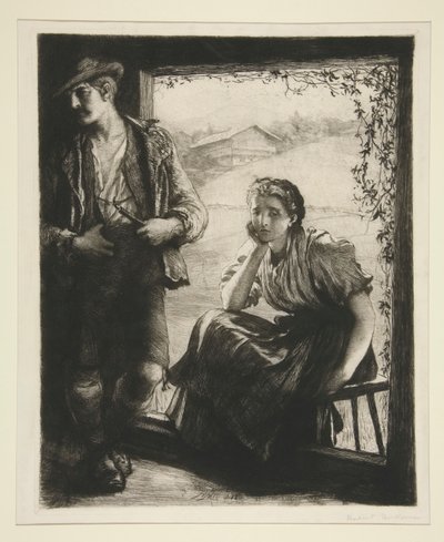 Ensimmäinen riita tekijältä Sir Hubert von Herkomer