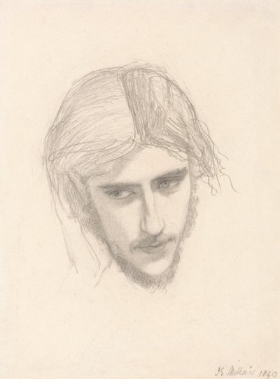 Tutkimus Ferdinandin päällikölle elokuvassa "Ariel houkuttelee Ferdinand" tekijältä Sir John Everett Millais
