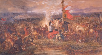 Battle of the Standard, Northallerton, Yorkshire, 22. elokuuta 1138, 1880. tekijältä Sir John Gilbert