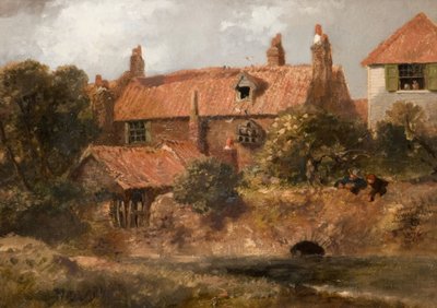 Vanhat mökit Lewishamissa, 1876. tekijältä Sir John Gilbert
