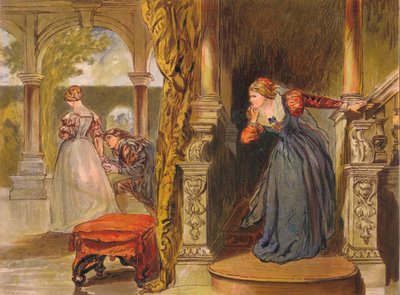 Sigh No More, naiset, Sigh No More, c1875 tekijältä Sir John Gilbert