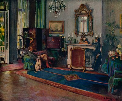 Vinttikoira, 1910, 1914 tekijältä Sir John Lavery