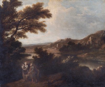 "Maisema ja lento Egyptiin", 1700-luku tekijältä Sir Joshua Reynolds