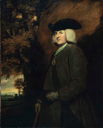 Richard Robinsonin muotokuva, 1. Baron Rokeby 1708-1794, Armaghin arkkipiispa, 1771-1775. tekijältä Sir Joshua Reynolds