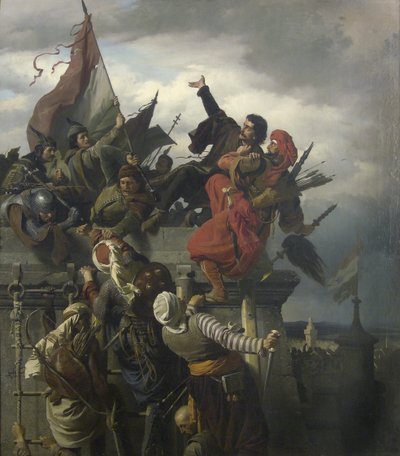 Titusz Dugovicsin itsensä uhrautuminen, 1859 tekijältä Alexander von Wagner