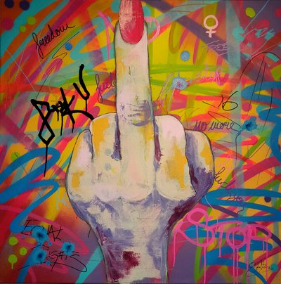 Graffiti: keskisormi tekijältä Sofia Toborg
