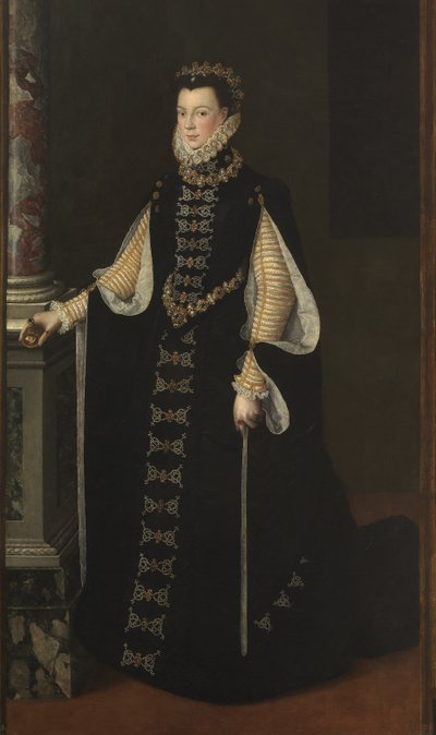 Elisabeth Valois 1545-1568, Espanjan kuningatar, 1561-1565 tekijältä Sofonisba Anguissola