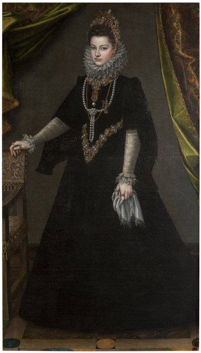 Saksa: Infantin Isabella Clara Eugenia (1566-1633) Muotokuva infantti Isabella Clara Eugeniasta tekijältä Sofonisba Anguissola