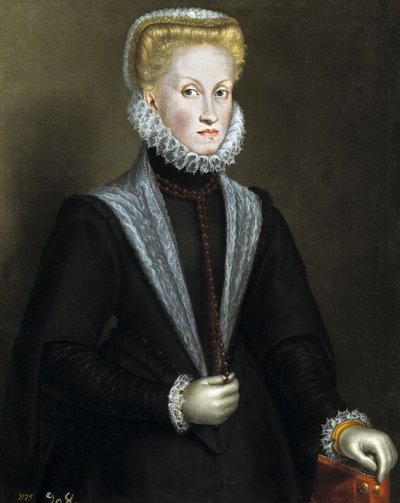 Muotokuva Anna Itävallasta 1549-1580, Espanjan ja Portugalin kuningatar puoliso, 1573. tekijältä Sofonisba Anguissola
