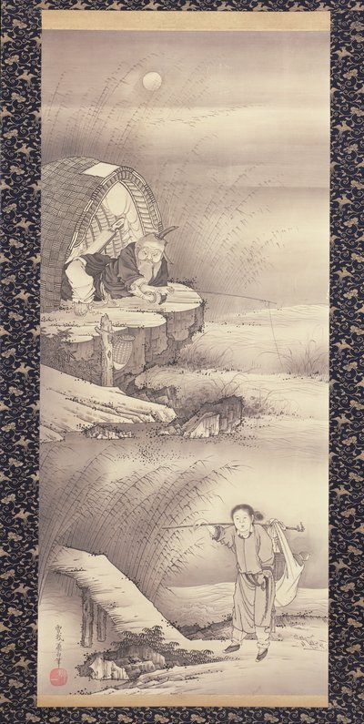 l u shang (Tai julkinen verkko) alkaen .1775 (muste paperilla) tekijältä Soga Shohaku