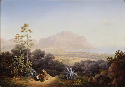 Näkymä Palermoon, 1845 tekijältä Sokrat Maximovich Vorobyev