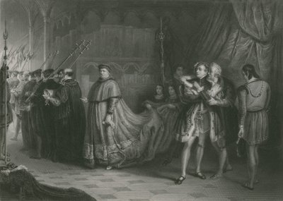 Wolseyn ja Buckinghamin riita, kuningas Henry VIII tekijältä Solomon Alexander Hart