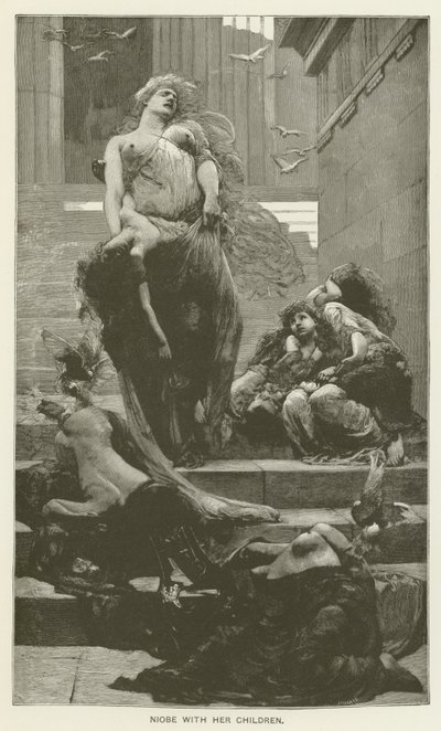 Niobe lastensa kanssa tekijältä Solomon Joseph Solomon