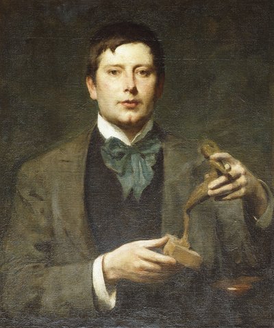 Kuvanveistäjä George Framptonin muotokuva tekijältä Solomon Joseph Solomon