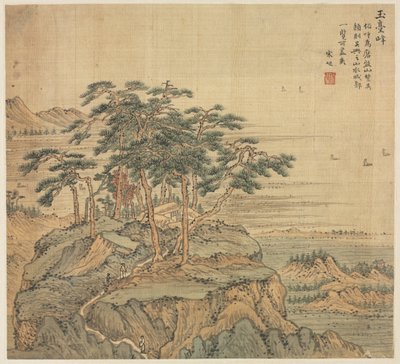 Yutai Peak Jade Terrace Peak, 1500-luku. tekijältä Song Xu