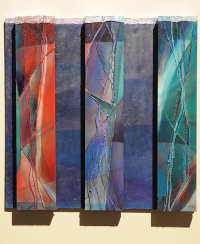 The Magi, 2007 (paneeli, pigmentti, hopeakulta, tekstiili, marmoripöly, tekstuuri, hartsi) tekijältä Sophie Hacker
