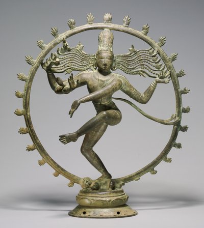 Shiva tanssin herrana (Nataraja), Chola-kausi, n. 10.-11. vuosisata (pronssi) tekijältä South Indian School