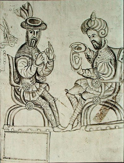 Faksikopio Yanhuitlanin koodeksin sivusta (litografia) tekijältä Spanish Colonial (after)