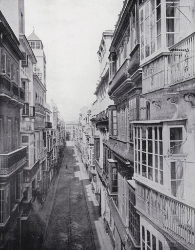 Calle Ancha, Cadiz (s/w-kuva) tekijältä Spanish Photographer