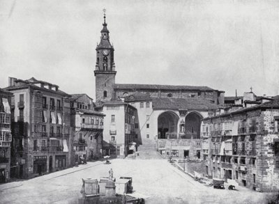Plaza De La Constitucion, Vitoria (s/w valokuva) tekijältä Spanish Photographer