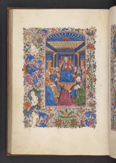 Lisää MS 50004 f.53v Kristus lääkäreiden joukossa 