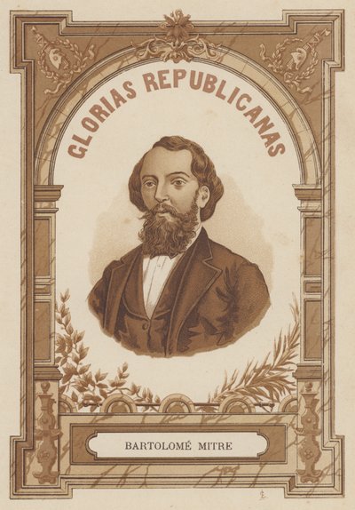 Bartolome Mitre, argentiinalainen poliitikko, sotilas ja kirjailija tekijältä Spanish School