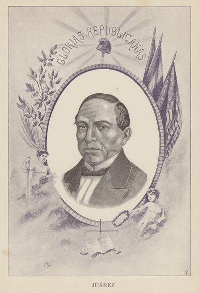 Benito Juarez, meksikolainen lakimies ja poliitikko tekijältä Spanish School